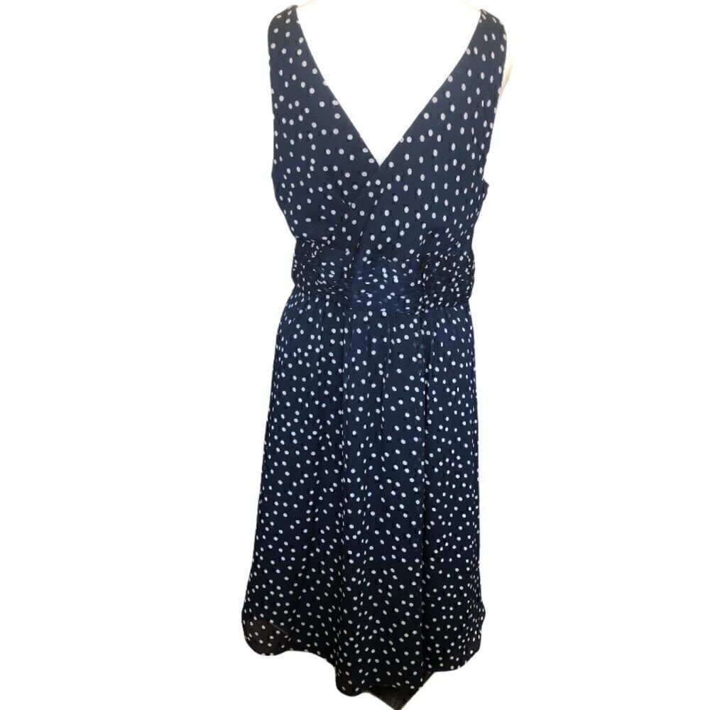 George ME navy blue polka dot dress size 10 - Picture 5 of 5